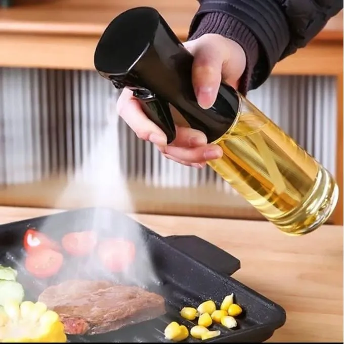 Спрей бутилка за олио 200 мл, Spray Bottle Edible Oil Bottle, стъклено шише, за равномерно пръскане фото 3
