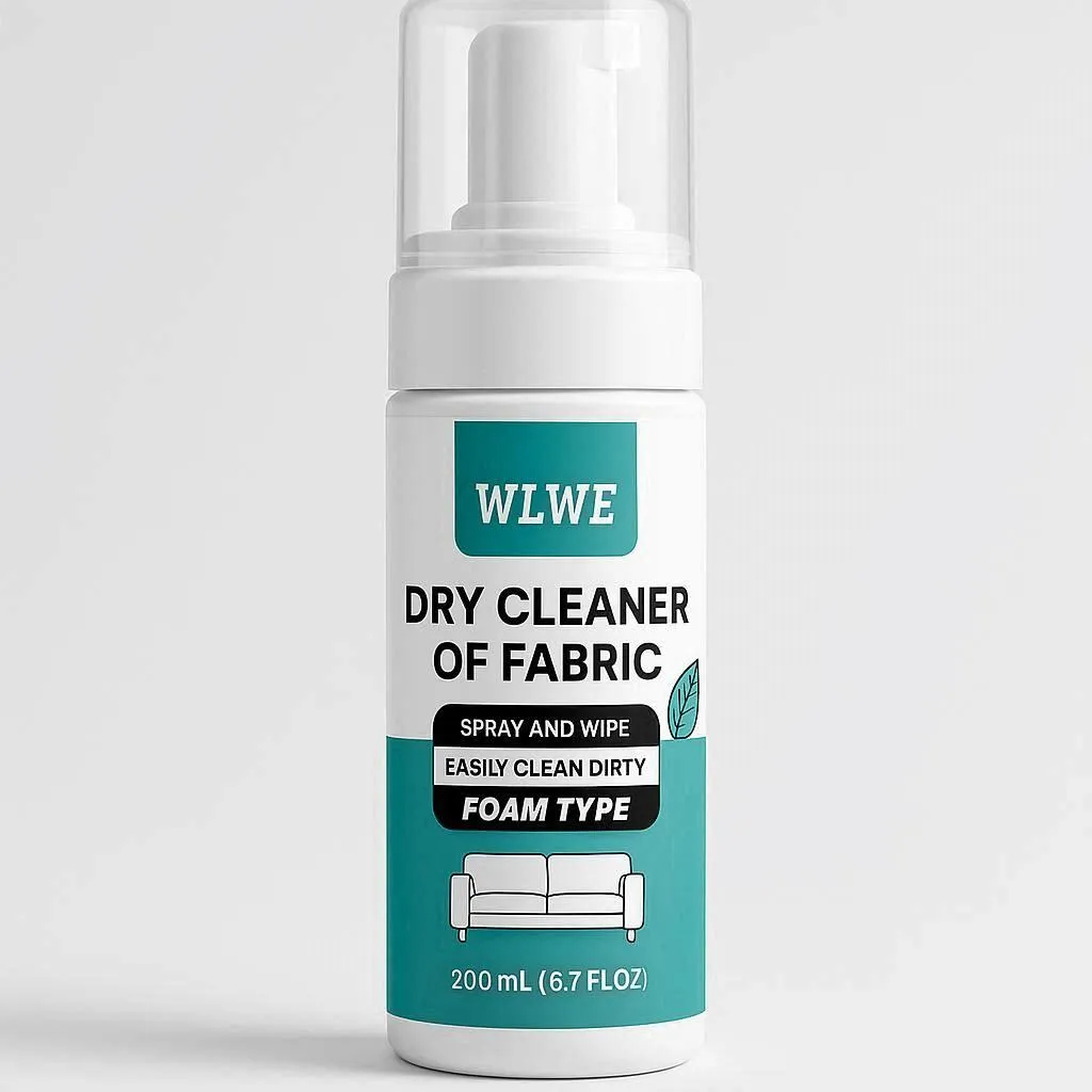 Пяна за сухо почистване, 200 мл, WLWE Dry Cleaner, за текстил, тапицерии, обувки и дрехи, без вода