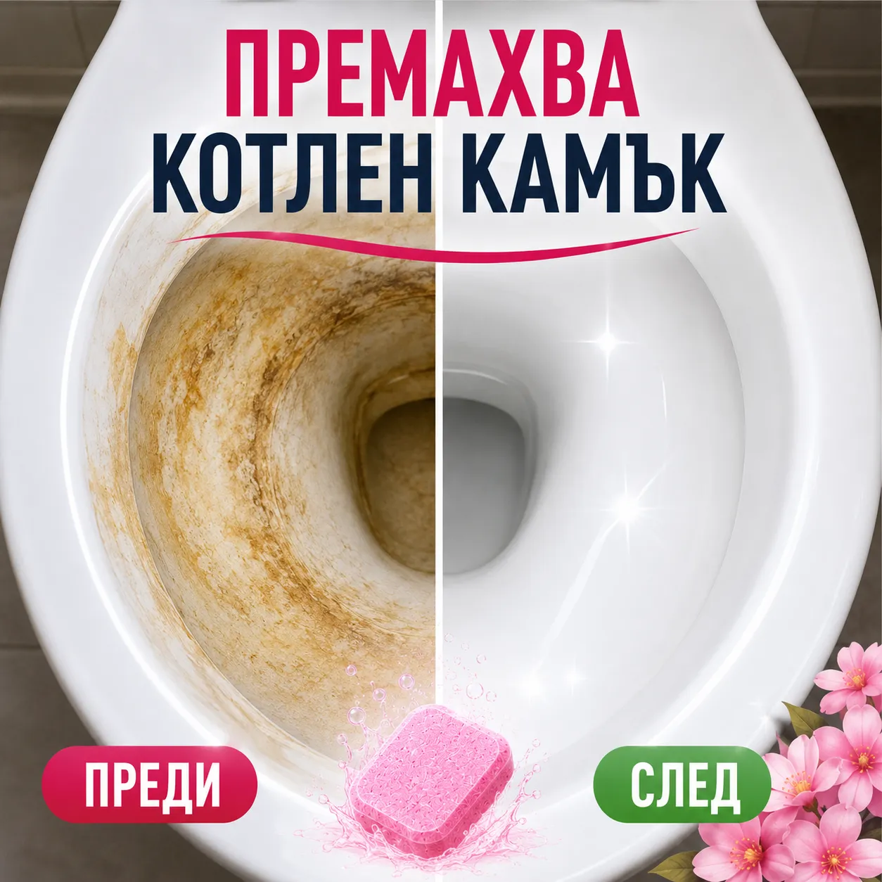 Почистващи таблетки за тоалетна 12 броя против котлен камък – Стерилизация >99%, дезодориране и свеж аромат фото 9