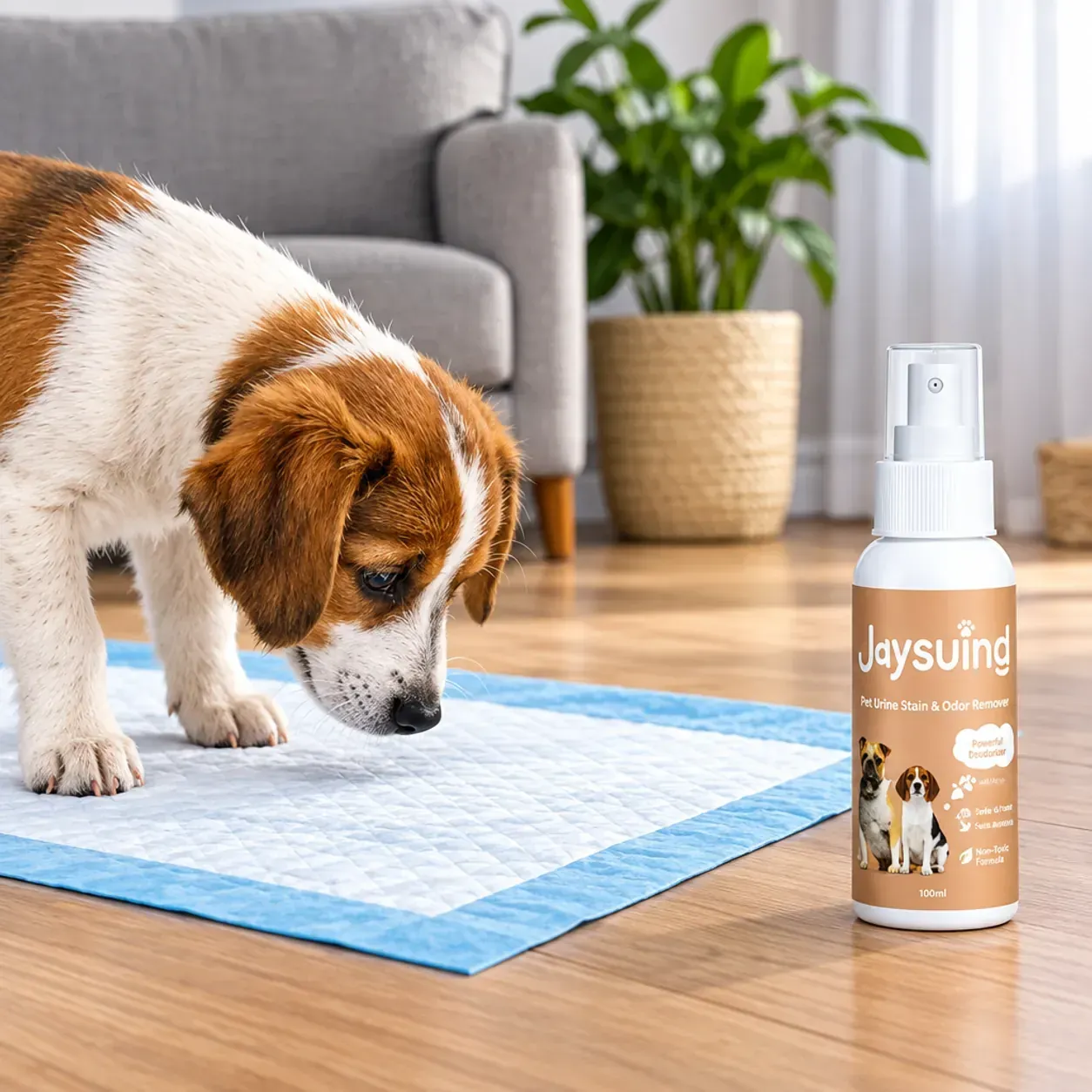 Обучаващ спрей за кучешка тоалетна, Jaysuing Pet Defecation Inducer, 30 мл, за пелена, тава и избрана зона фото 5