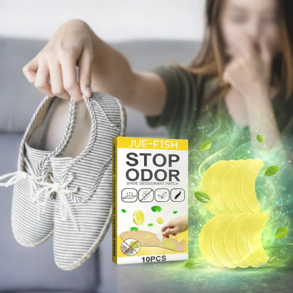 Дезодориращи пластири за обувки Stop Odor, 10 броя, против неприятни миризми, за ежедневна свежест