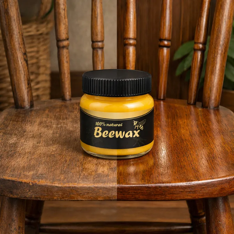 Пчелен восък за дърво, Premium Beeswax Wood Restore, за възстановяване, полиране и блясък на дървени повърхности, намалява видимостта на леки драскотини фото 3